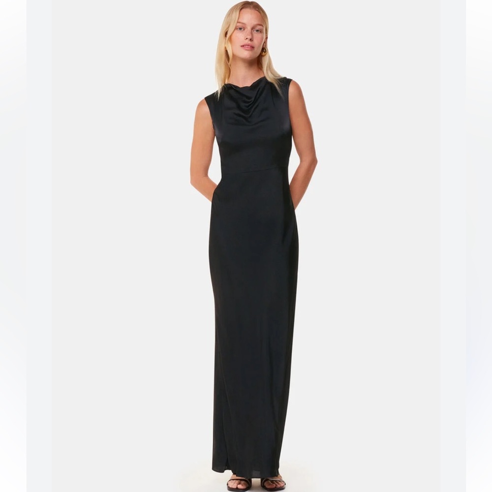 Cato Black Sleeveless Cowl Neck Maxi Gown